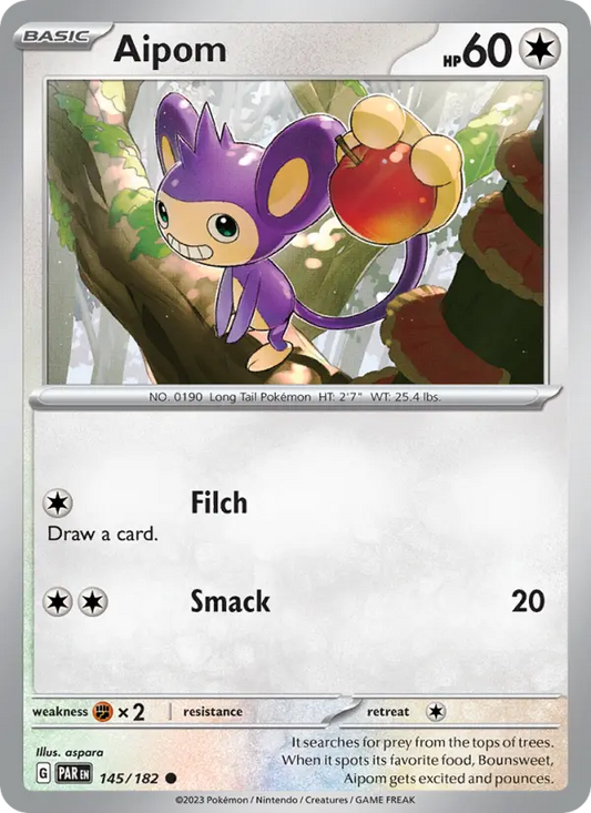 Aipom 145 Paradox Rift Pokesingles
