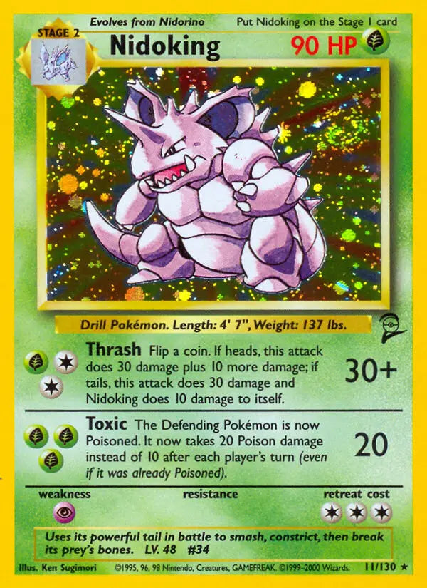 Nidoking 11 Base Set 2 Pokesingles