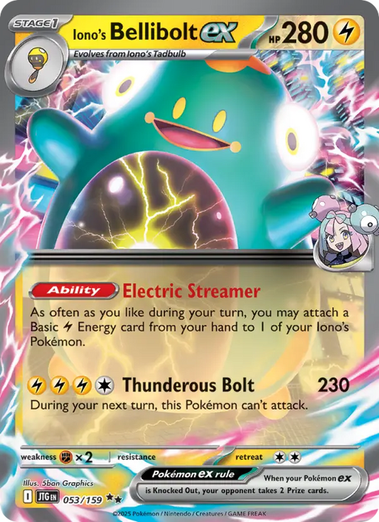 Iono's Bellibolt ex 53 Journey Together Pokesingles