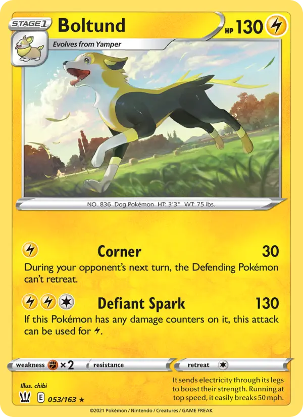 Boltund 53 Battle Styles Pokesingles