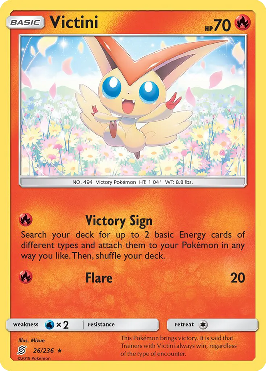 Victini 26 Unified Minds Pokesingles