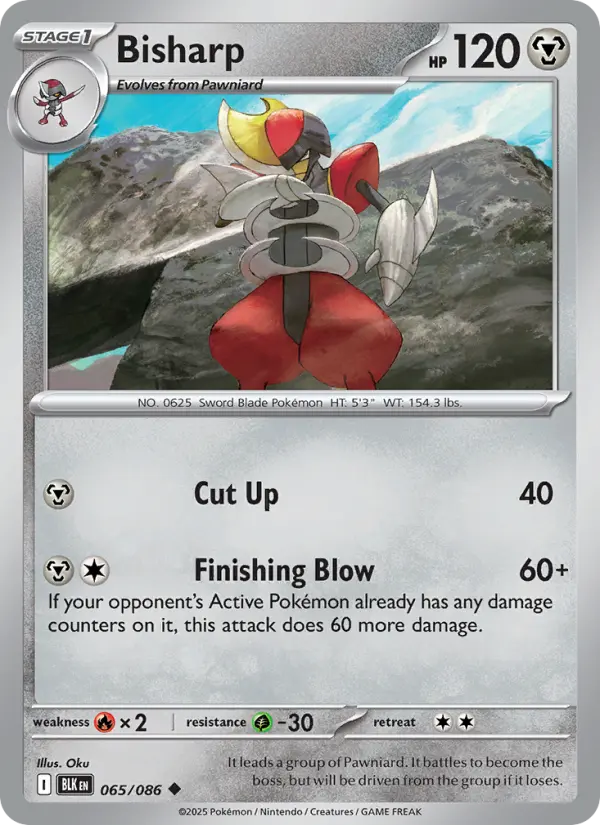 Bisharp 65 Black Bolt Pokesingles
