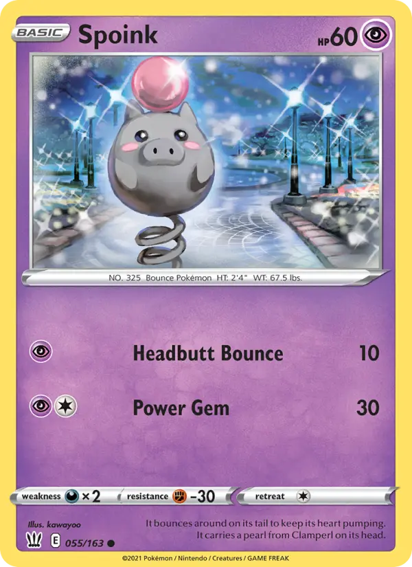 Spoink 55 Battle Styles Pokesingles