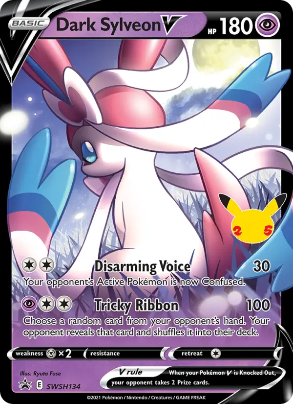 Dark Sylveon V SWSH134 SWSH Black Star Promos Pokesingles