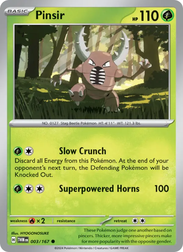Pinsir 3 Twilight Masquerade Pokesingles