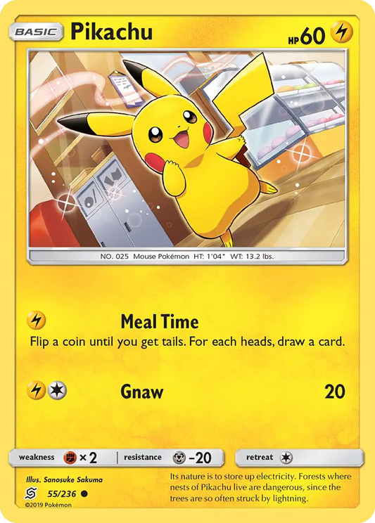Pikachu 55 Unified Minds Pokesingles