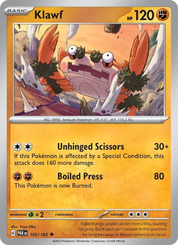 Klawf 105 Paradox Rift Pokesingles