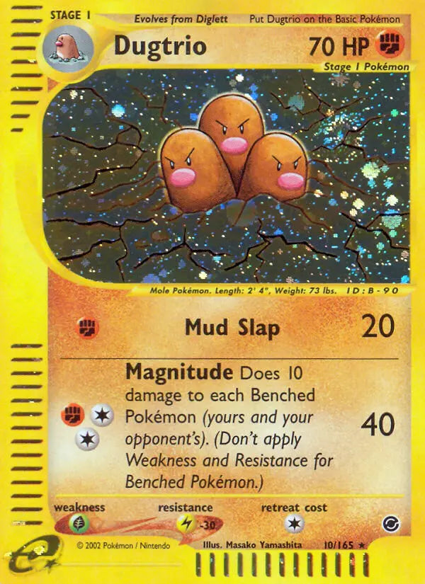 Dugtrio 10 Expedition Base Set Pokesingles