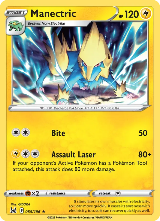 Manectric 55 Lost Origin Pokesingles
