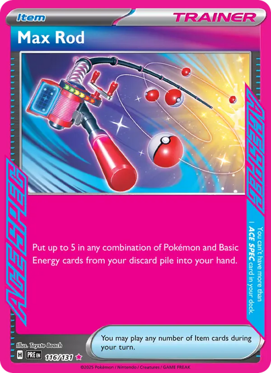 Max Rod 116 Prismatic Evolutions Pokesingles