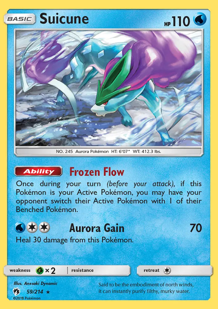 Suicune 59 Lost Thunder Pokesingles