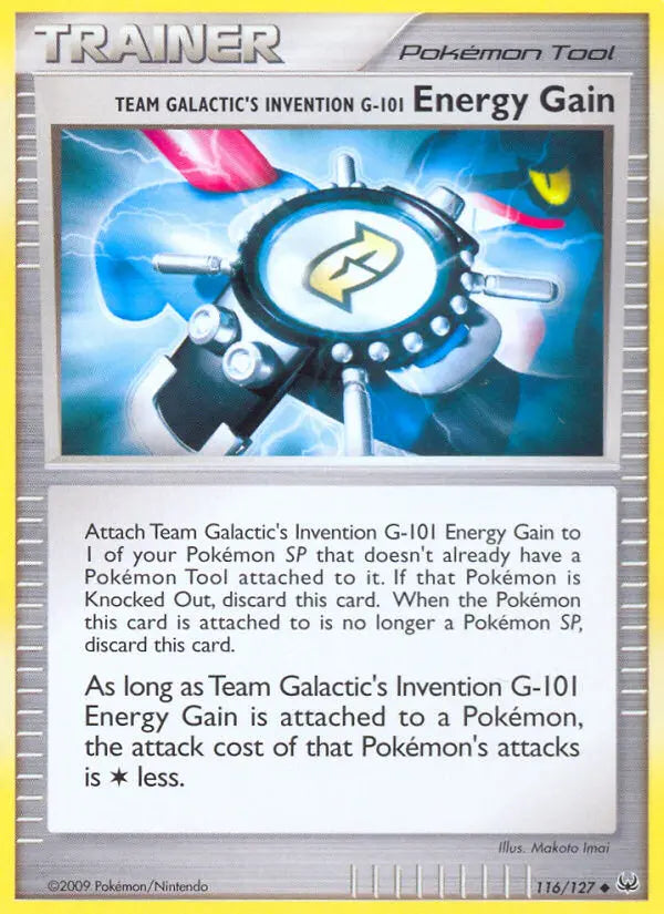Team Galactic's Invention G-101 Energy Gain 116 Platinum Pokesingles