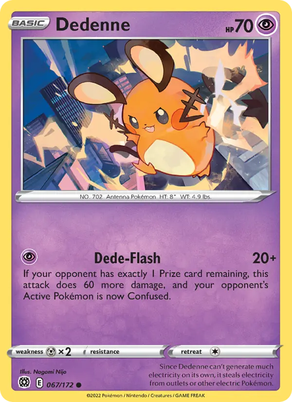 Dedenne 67 Brilliant Stars Pokesingles