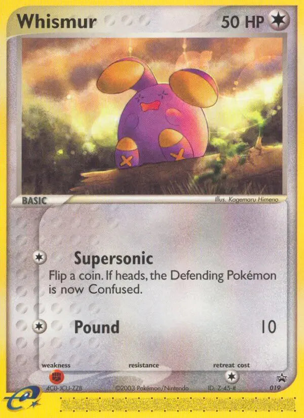 Whismur 19 Nintendo Black Star Promos Pokesingles