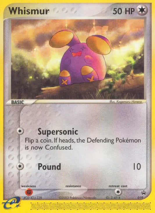 Whismur 19 Nintendo Black Star Promos Pokesingles