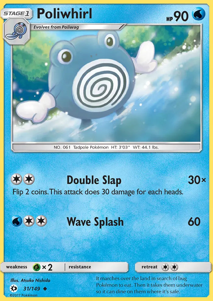 Poliwhirl 31 Sun & Moon Pokesingles