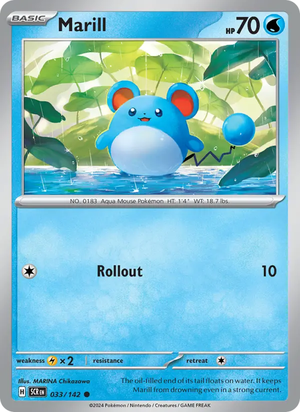 Marill 33 Stellar Crown Pokesingles