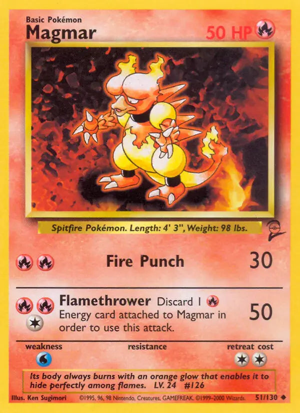 Magmar 51 Base Set 2 Pokesingles