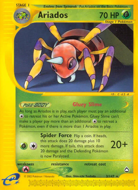 Ariados 3 Aquapolis Pokesingles