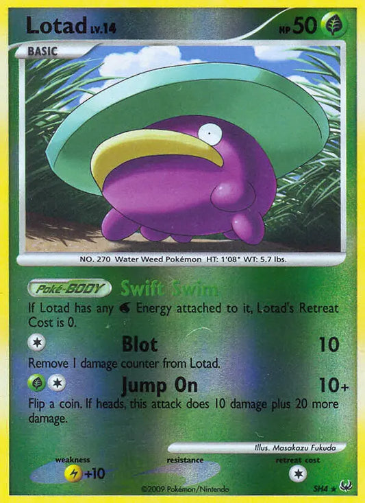Lotad SH4 Platinum Pokesingles