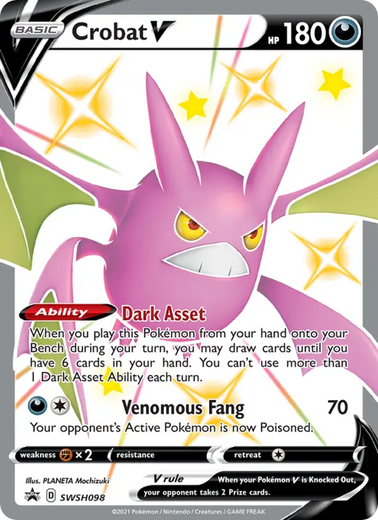 Crobat V SWSH098 SWSH Black Star Promos Pokesingles
