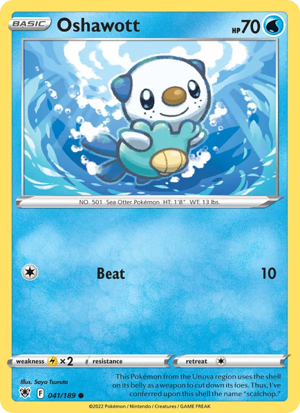 Oshawott 41 Astral Radiance Pokesingles