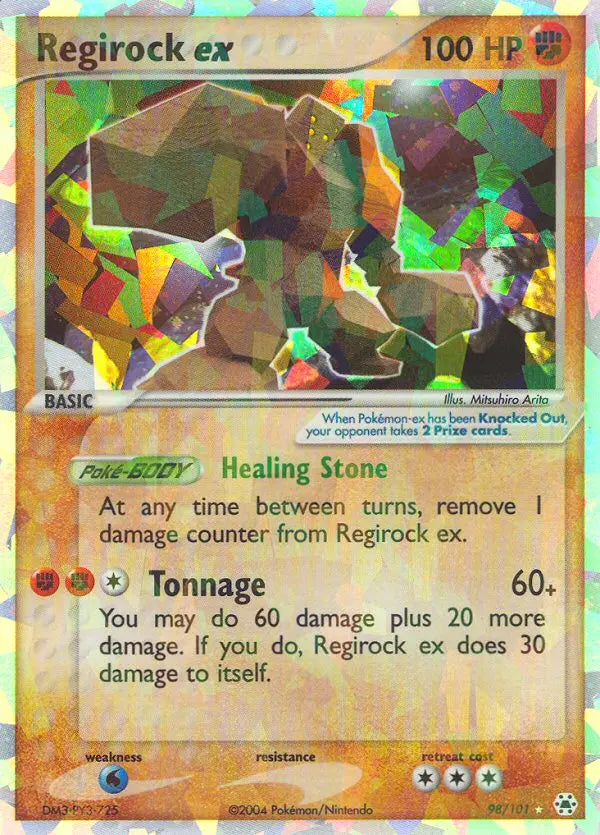 Regirock ex 98 Hidden Legends Pokesingles