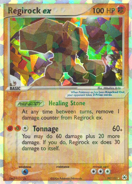 Regirock ex 98 Hidden Legends Pokesingles