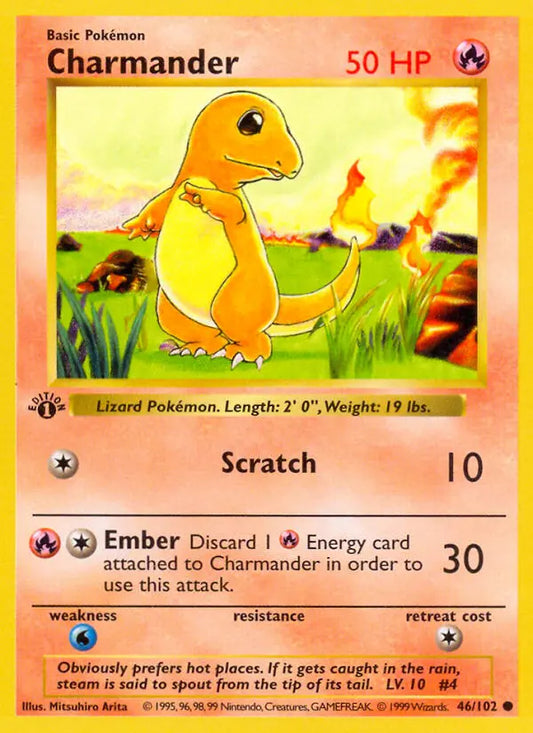 Charmander 46 Base Set Pokesingles