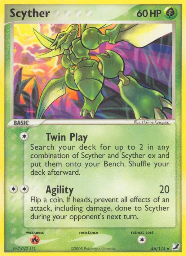 Scyther 46 Unseen Forces Pokesingles