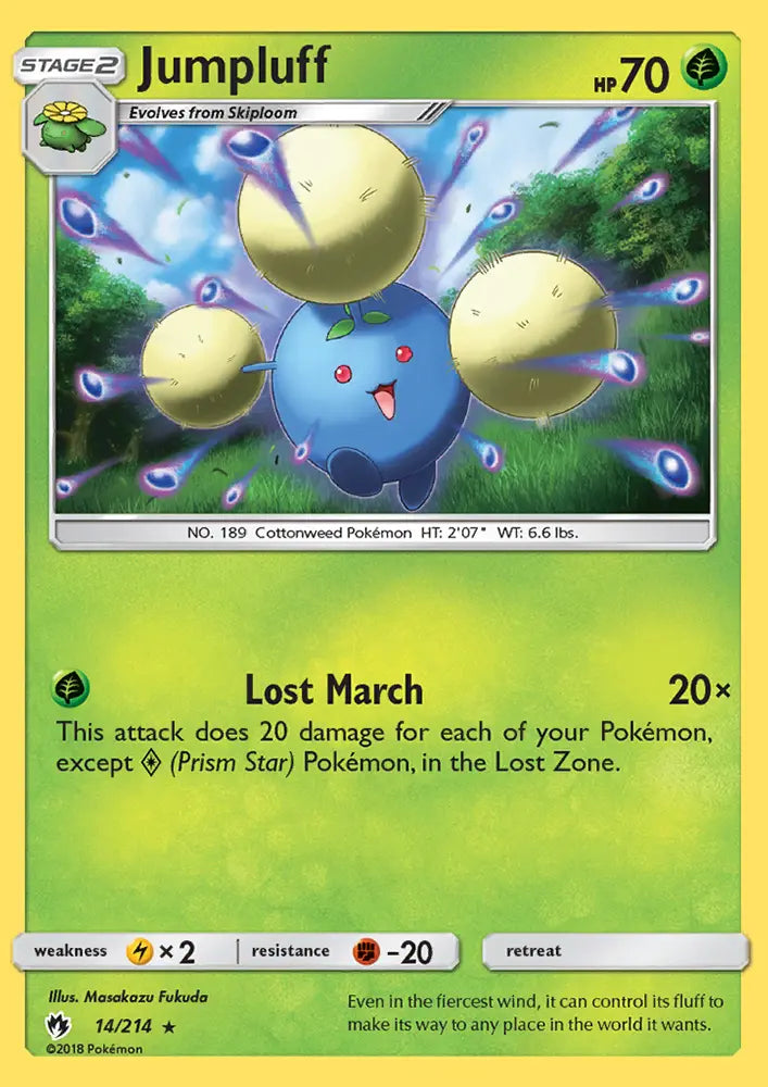 Jumpluff 14 Lost Thunder Pokesingles
