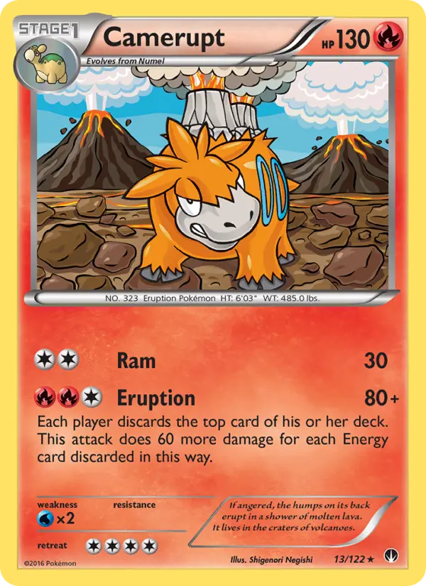 Camerupt 13 BREAKpoint Pokesingles