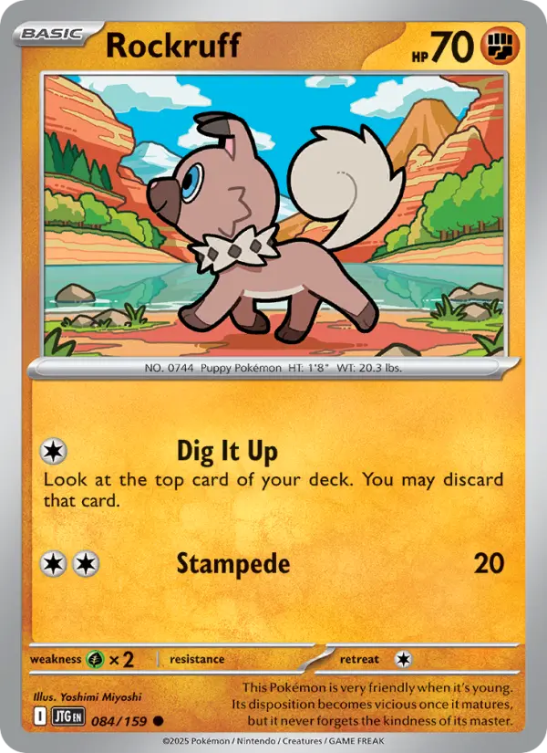 Rockruff 84 Journey Together Pokesingles