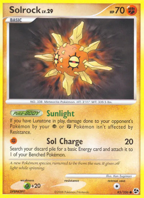 Solrock 85 Great Encounters Pokesingles