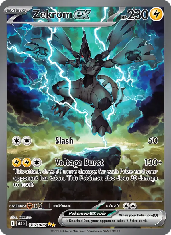 Zekrom ex 166 Black Bolt Pokesingles