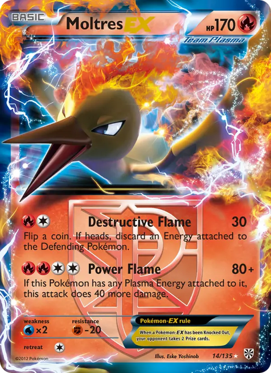 Moltres-EX 14 Plasma Storm Pokesingles