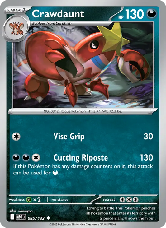 Crawdaunt 85 Mega Evolution Pokesingles