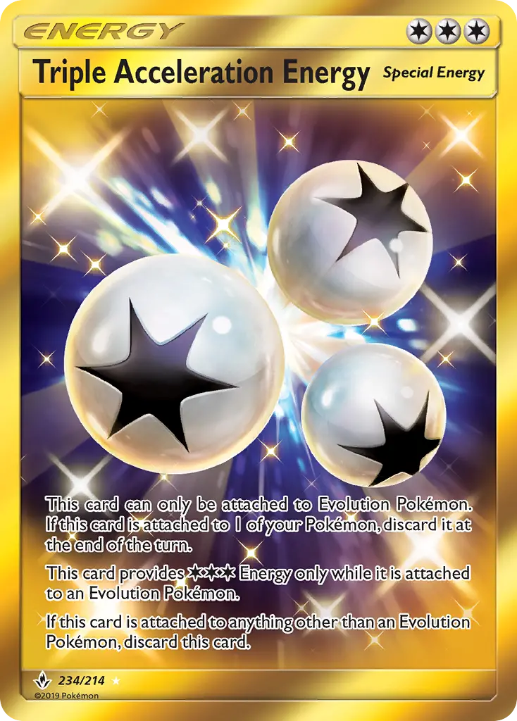Triple Acceleration Energy 234 Unbroken Bonds Pokesingles