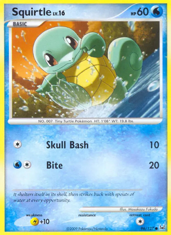 Squirtle 96 Platinum Pokesingles