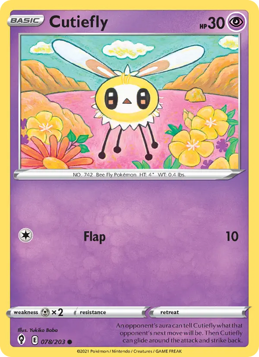 Cutiefly 78 Evolving Skies Pokesingles