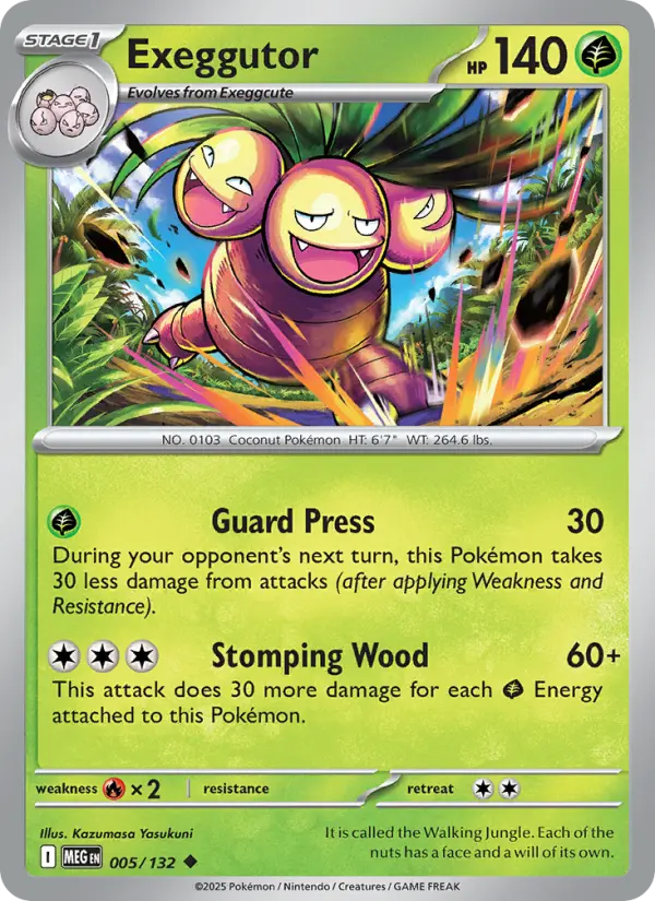 Exeggutor 5 Mega Evolution Pokesingles