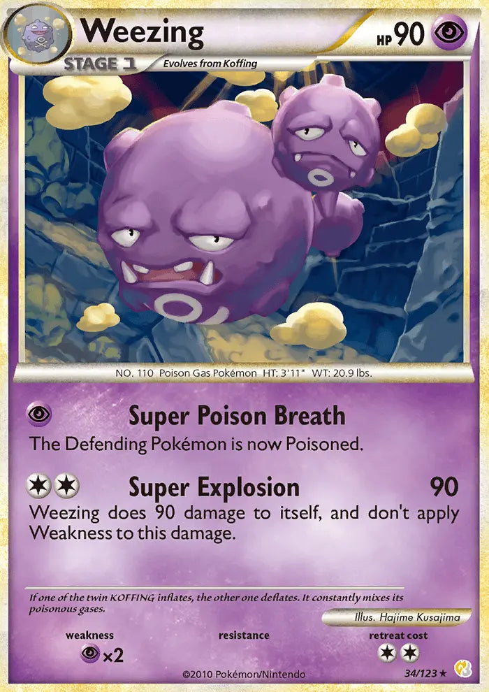 Weezing 34 HeartGold SoulSilver Pokesingles