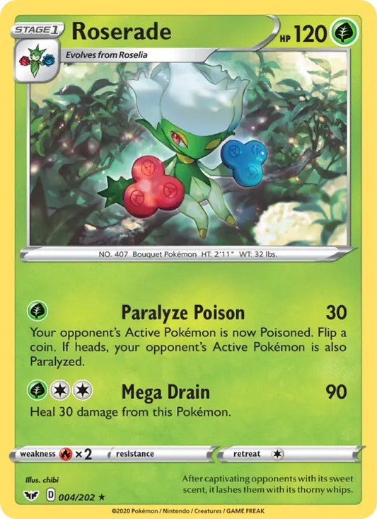 Roserade 4 Sword & Shield Pokesingles