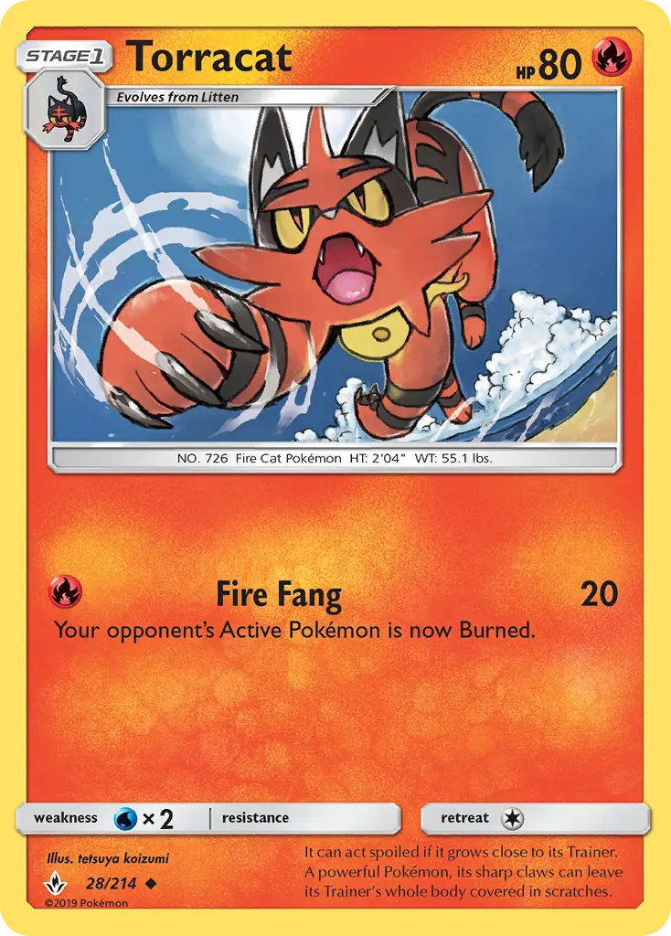 Torracat 28 Unbroken Bonds Pokesingles