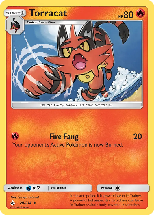 Torracat 28 Unbroken Bonds Pokesingles