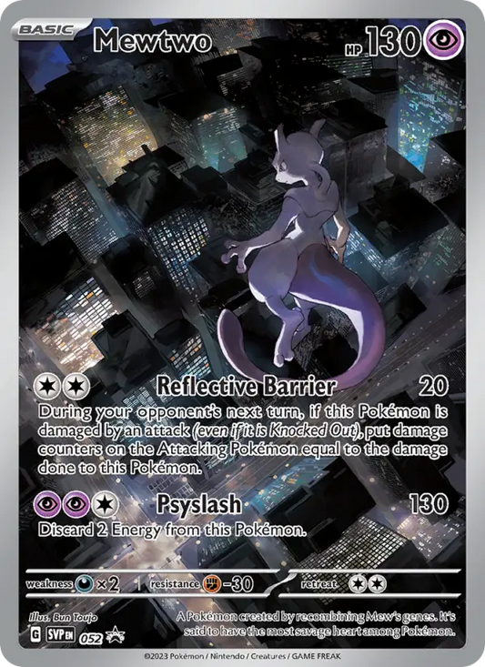 Mewtwo 52 SVP Black Star Promos Pokesingles