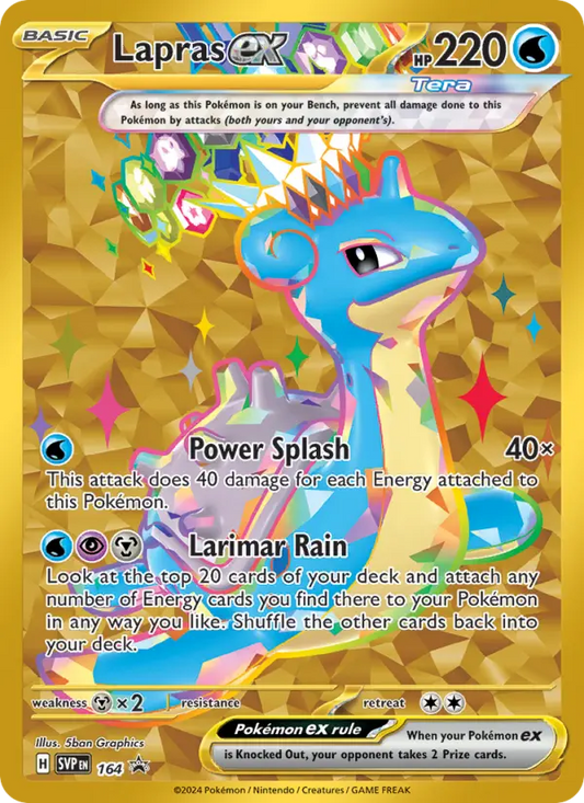 Lapras ex 164 SVP Black Star Promos Pokesingles