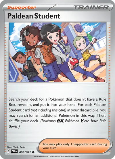Paldean Student 86 Paldean Fates Pokesingles