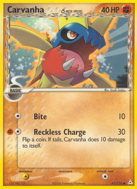 Carvanha δ 61 Holon Phantoms Pokesingles