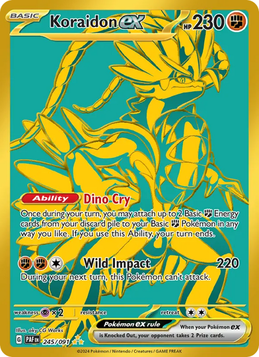 Koraidon ex 245 Paldean Fates Pokesingles